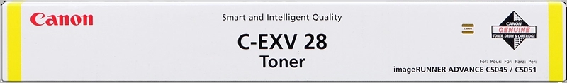 canon cexv28 amarillo cartucho de toner original 2801b002