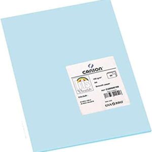 canson guarro pack de 50 cartulinas iris a4 de 185g 21x29.7cm color azul cielo