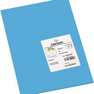 canson guarro pack de 50 cartulinas iris a4 de 185g 21x29.7cm color azul maldivas