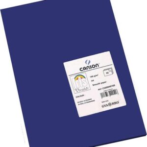canson guarro pack de 50 cartulinas iris a4 de 185g 21x29.7cm color azul ultramar
