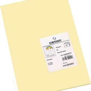 canson guarro pack de 50 cartulinas iris a4 de 185g 21x29.7cm color crema