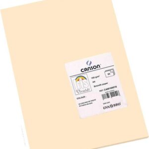 canson guarro pack de 50 cartulinas iris a4 de 185g 21x29.7cm color cascara huevo