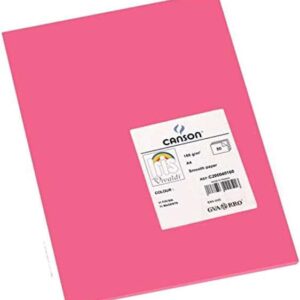 canson guarro pack de 50 cartulinas iris a4 de 185g 21x29.7cm color fucsia