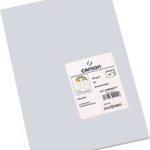 canson guarro pack de 50 cartulinas iris a4 de 185g 21x29.7cm color gris perla