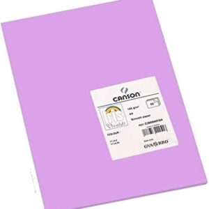 canson guarro pack de 50 cartulinas iris a4 de 185g 21x29.7cm color lila