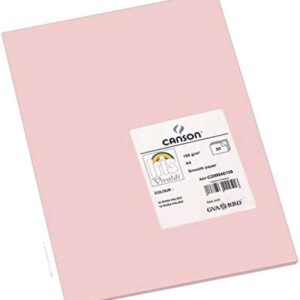 canson guarro pack de 50 cartulinas iris a4 de 185g 21x29.7cm color rosa