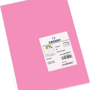 canson guarro pack de 50 cartulinas iris a4 de 185g 21x29.7cm color rosa chicle