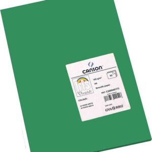 canson guarro pack de 50 cartulinas iris a4 de 185g 21x29.7cm color verde abeto