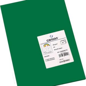 canson guarro pack de 50 cartulinas iris a4 de 185g 21x29.7cm color verde amazonas