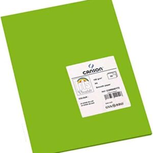canson guarro pack de 50 cartulinas iris a4 de 185g 21x29.7cm color verde billar