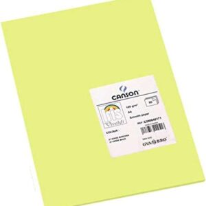 canson guarro pack de 50 cartulinas iris a4 de 185g 21x29.7cm color verde manzana