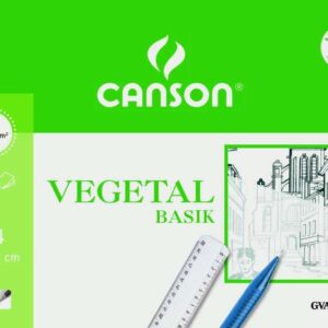 canson vegetal basik minipack de 12 hojas a4 21x29.7cm 95g color transparente
