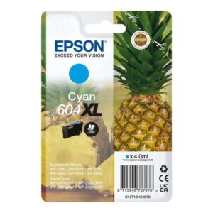 epson 604xl cyan cartucho de tinta original c13t10h24010