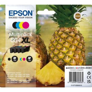 epson 604xl pack de 4 cartuchos de tinta originales c13t10h64010