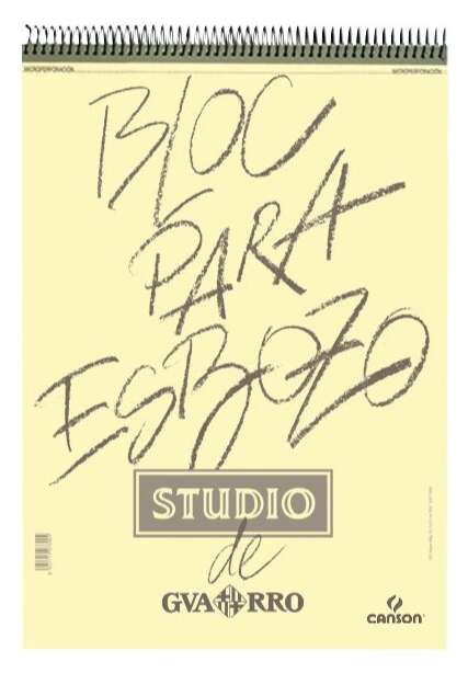 canson bloc de dibujo para esbozo de 100 hojas a3 29,7x42cm 90g color blanco