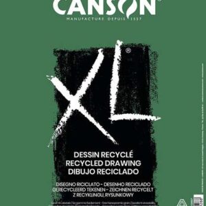 canson xl recycled bloc de dibujo con 50 hojas a4 espiral microperforado grano fino 160g color blanco