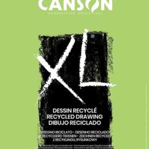 canson xl recycled bloc de dibujo con 50 hojas a3 espiral microperforado grano fino 160g color blanco