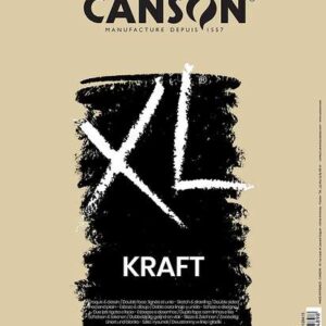 canson xl kraft rayado bloc de dibujo con 60 hojas a4 espiral microperforado 21x29.7cm 90g color beige