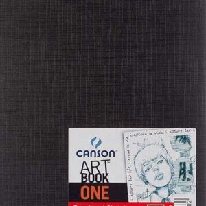 canson sketch one fino cuaderno de dibujo con 98 hojas 100g 14x21.6cm color blanco