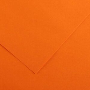 canson guarro pack de 25 cartulinas iris de 185g 50x65cm color naranja