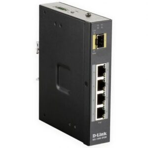 d link switch industrial no gestionable 4 puertos gigabit poe 120w + 1 puerto sfp