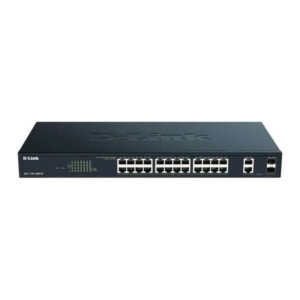 d link switch semigestionable 24 puertos gigabit poe 370w + 2 puertos combo