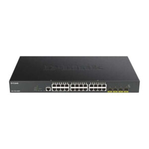 d link switch semigestionable 24 puertos gigabit poe 370w + 4 puertos 10g sfp+