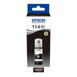 epson 114 negro botella de tinta pigmentada original c13t07a140