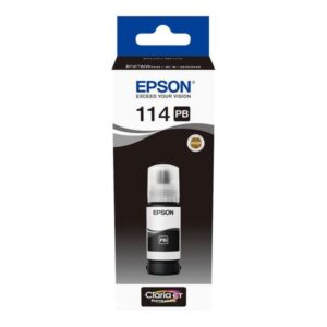 epson 114 negro photo botella de tinta pigmentada original c13t07b140