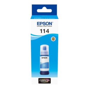 epson 114 cyan botella de tinta pigmentada original c13t07b240