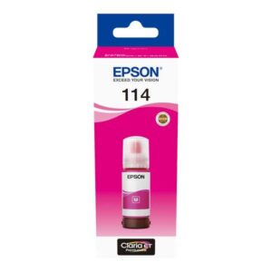 epson 114 magenta botella de tinta pigmentada original c13t07b340
