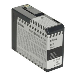 epson t5808 negro mate cartucho de tinta original c13t580800