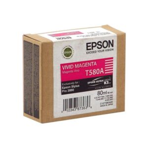 epson t580a magenta vivido cartucho de tinta original c13t580a00