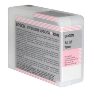 epson t580b magenta light vivido cartucho de tinta original c13t580b00