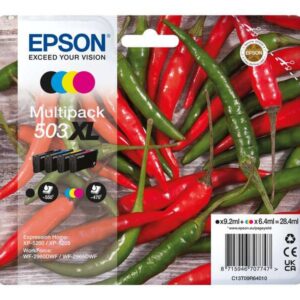 epson 503xl pack de 4 cartuchos de tinta originales c13t09r64010