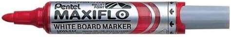 pentel maxiflo rotulador para pizarra blanca regulacion del flujo de tinta punta redonda ancho de linea 2,5mm 50% de materiales reciclados color rojo