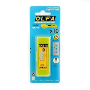 olfa pack de 10 cuchillas de respuesto para cutters olfa sk 10 acero inoxidable