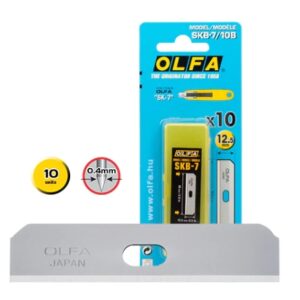 olfa pack de 10 cuchillas de respuesto para cutters olfa sk 7 acero inoxidable