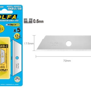 olfa pack de 5 cuchillas de respuesto para cutters olfa sk 4, sk 5, sk 9 y utc 1 acero inoxidable