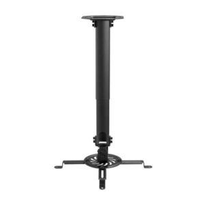 aisens soporte universal giratorio inclinable y extensible de techo para proyector hasta 13.5kg color negro