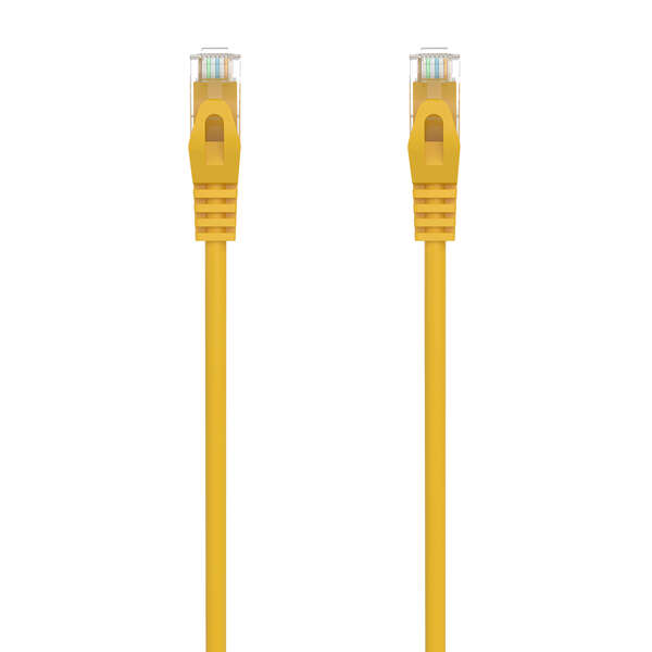 aisens cable de red latiguillo rj45 lszh cat.6a 500 mhz utp awg24 0.25m libre de halogenos 10 gigabit/s color amarillo
