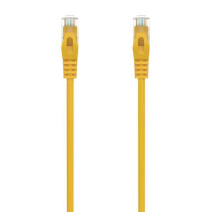 aisens cable de red latiguillo rj45 lszh cat.6a 500 mhz utp awg24 3m libre de halogenos 10 gigabit/s color amarillo