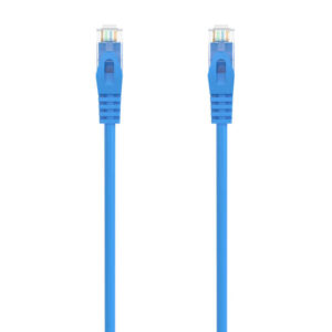 aisens cable de red latiguillo rj45 lszh cat.6a 500 mhz utp awg24 0.3m libre de halogenos 10 gigabit/s color azul