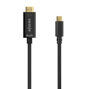 aisens cable conversor usb c a hdmi 4k@30hz usb c/m hdmi/m 0.8m color negro