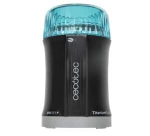cecotec titanmill 200 molinillo de cafe y especias 200w capacidad 50gr cuchillas recubiertas de titanio recipiente de acero cepillado sin toxicos