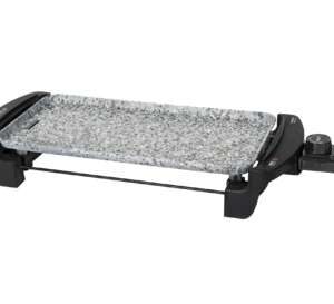 cecotec rock&water 2000 plancha electrica 1800w revestimiento de piedra rockstone termostato regulable amplia superficie de cocinado cajetin recogegrasas