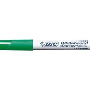 bic velleda 1741 marcador para pizarra punta de 4.5 mm trazo 1.4mm tinta con base de acetona borrado optimo larga duracion color verde