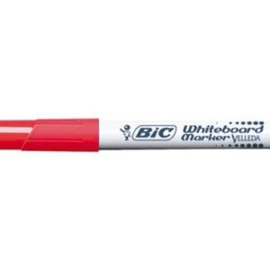 bic velleda 1741 marcador para pizarra punta de 4.5 mm trazo 1.4mm tinta con base de acetona borrado optimo larga duracion color rojo