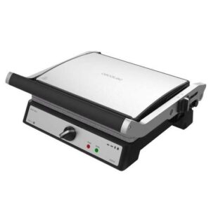 cecotec rock'n grill 2400 parrilla electrica 2400w placa superior flotante revestimiento de piedra rockstone regulador de temperatura apertura 180º superficie 28,5x22,5 cm