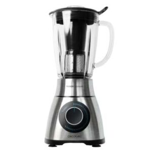 cecotec power black titanium 1300 perfectmix batidora de vaso 1300w capacidad 1,8l cuchilla de 6 hojas con recubrimiento de titanio negro incluye filtro licuados